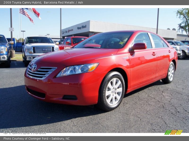 Barcelona Red Metallic / Ash 2009 Toyota Camry Hybrid