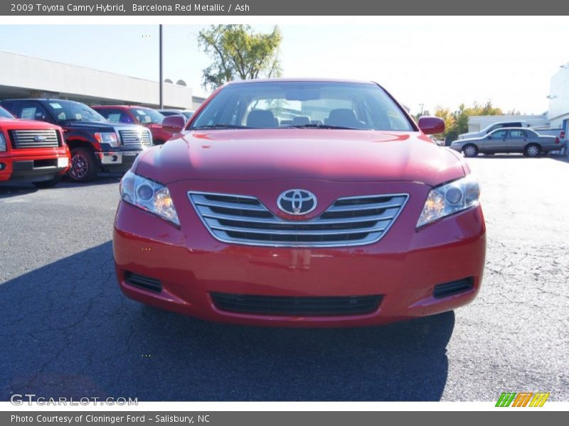 Barcelona Red Metallic / Ash 2009 Toyota Camry Hybrid