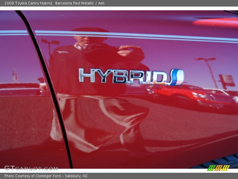 Barcelona Red Metallic / Ash 2009 Toyota Camry Hybrid