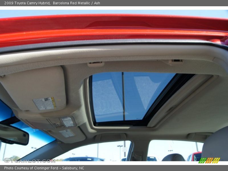 Barcelona Red Metallic / Ash 2009 Toyota Camry Hybrid
