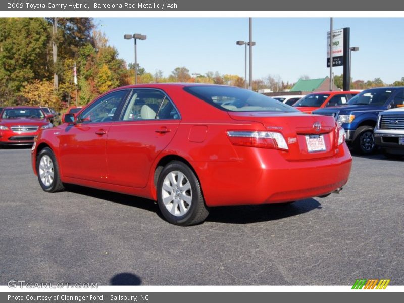 Barcelona Red Metallic / Ash 2009 Toyota Camry Hybrid