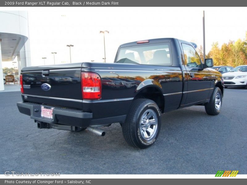 Black / Medium Dark Flint 2009 Ford Ranger XLT Regular Cab