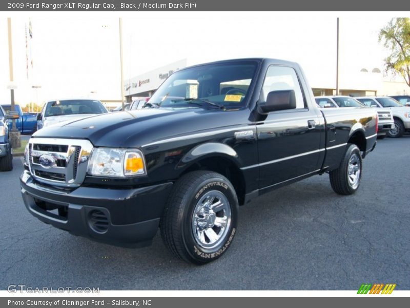 Black / Medium Dark Flint 2009 Ford Ranger XLT Regular Cab
