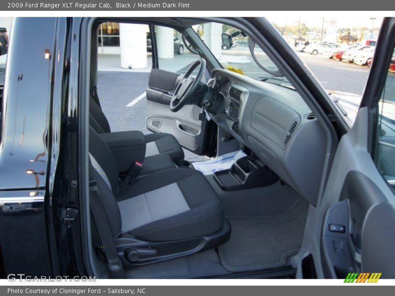 Black / Medium Dark Flint 2009 Ford Ranger XLT Regular Cab