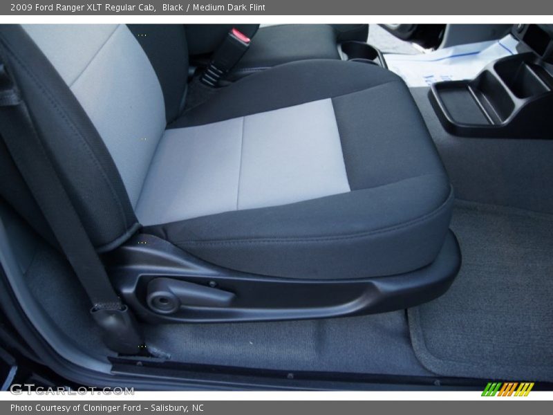 Black / Medium Dark Flint 2009 Ford Ranger XLT Regular Cab