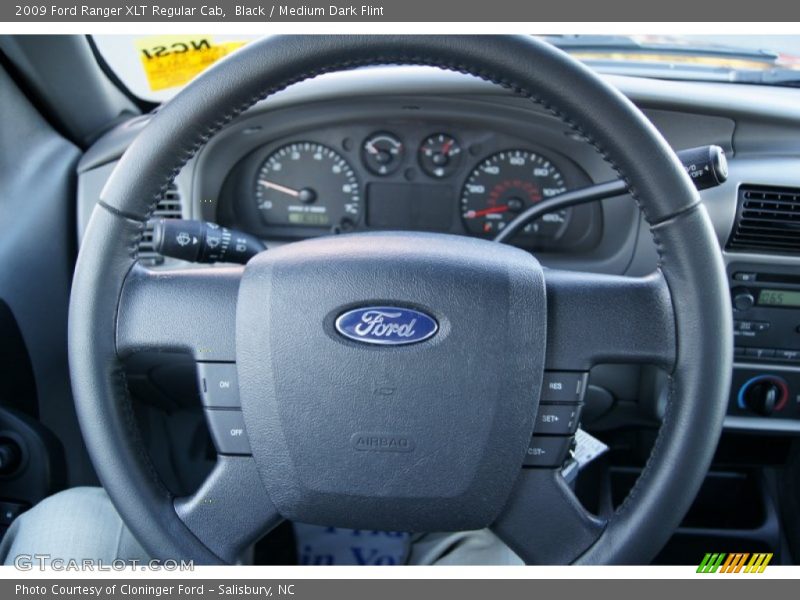 Black / Medium Dark Flint 2009 Ford Ranger XLT Regular Cab