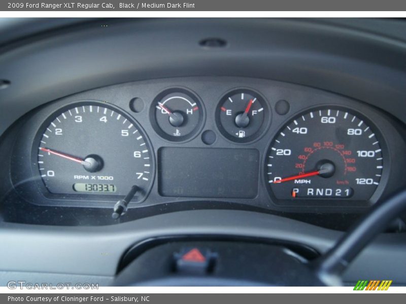 Black / Medium Dark Flint 2009 Ford Ranger XLT Regular Cab