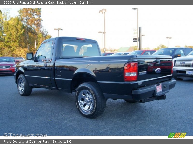 Black / Medium Dark Flint 2009 Ford Ranger XLT Regular Cab