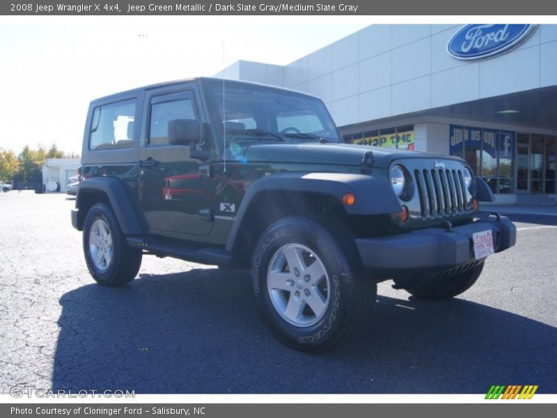 Jeep Green Metallic / Dark Slate Gray/Medium Slate Gray 2008 Jeep Wrangler X 4x4
