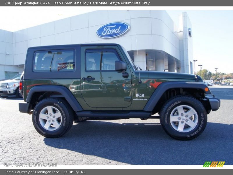 Jeep Green Metallic / Dark Slate Gray/Medium Slate Gray 2008 Jeep Wrangler X 4x4