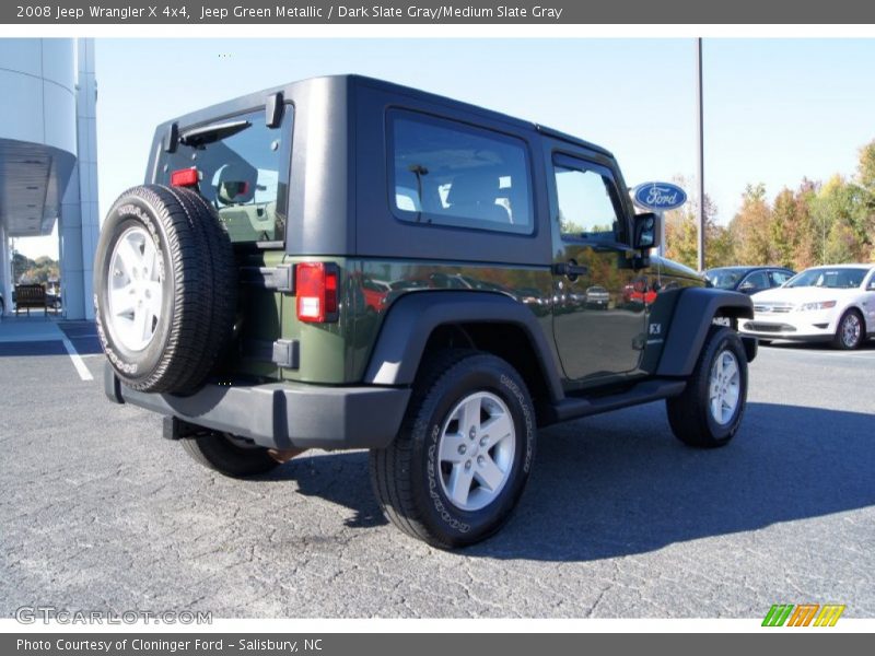 Jeep Green Metallic / Dark Slate Gray/Medium Slate Gray 2008 Jeep Wrangler X 4x4