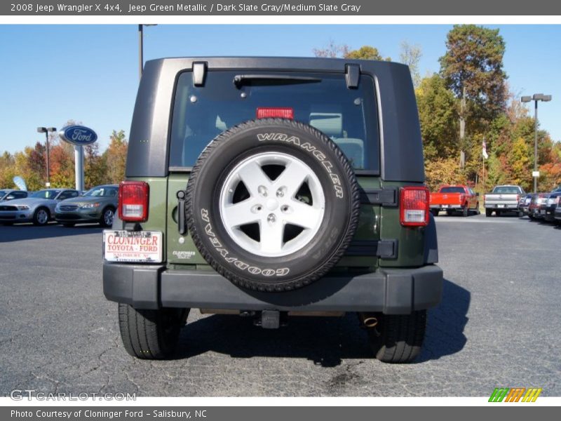 Jeep Green Metallic / Dark Slate Gray/Medium Slate Gray 2008 Jeep Wrangler X 4x4
