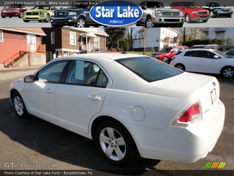 White Suede / Charcoal Black 2009 Ford Fusion SE V6