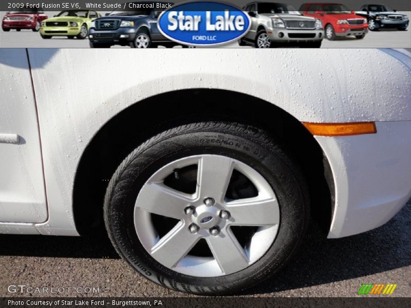 White Suede / Charcoal Black 2009 Ford Fusion SE V6