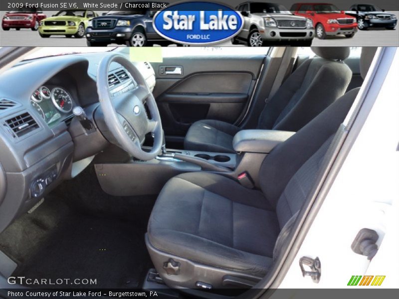 White Suede / Charcoal Black 2009 Ford Fusion SE V6