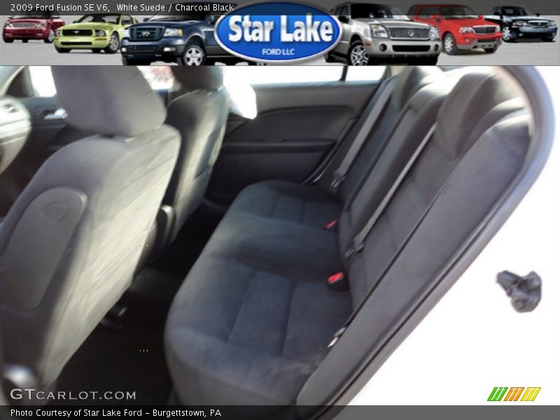 White Suede / Charcoal Black 2009 Ford Fusion SE V6