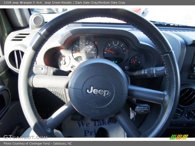 Jeep Green Metallic / Dark Slate Gray/Medium Slate Gray 2008 Jeep Wrangler X 4x4