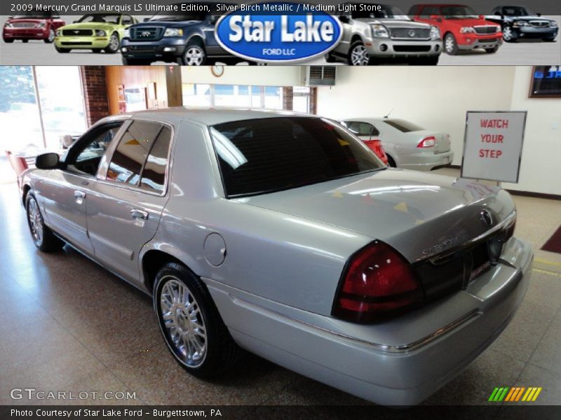 Silver Birch Metallic / Medium Light Stone 2009 Mercury Grand Marquis LS Ultimate Edition