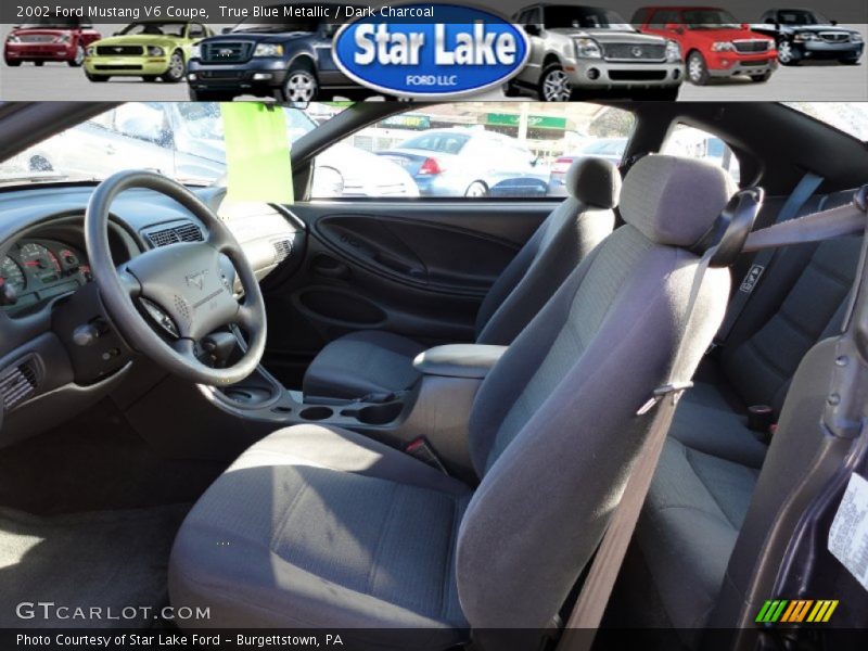 True Blue Metallic / Dark Charcoal 2002 Ford Mustang V6 Coupe
