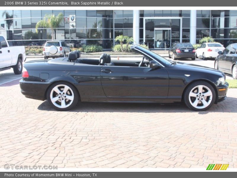 Black Sapphire Metallic / Black 2006 BMW 3 Series 325i Convertible