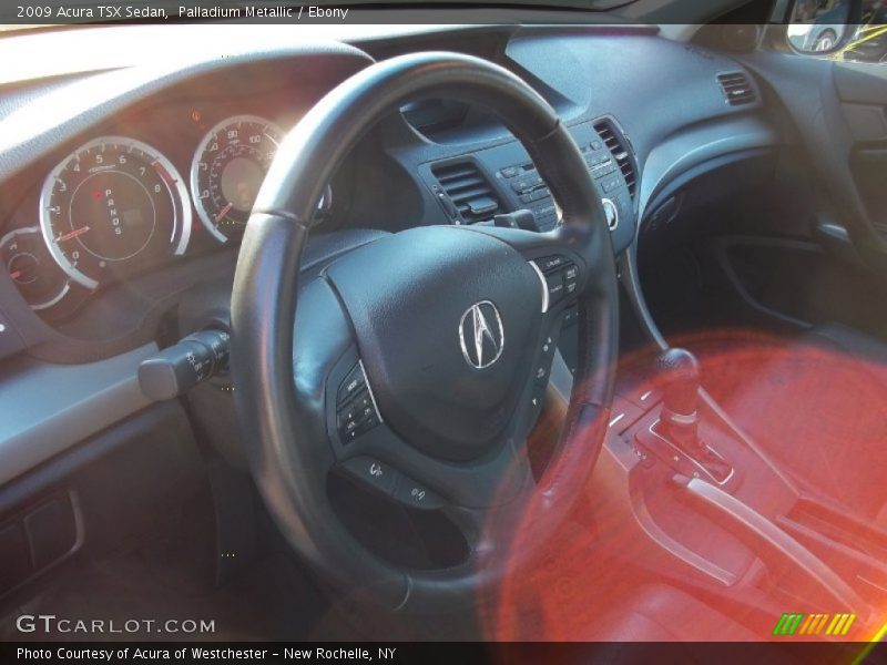 Palladium Metallic / Ebony 2009 Acura TSX Sedan
