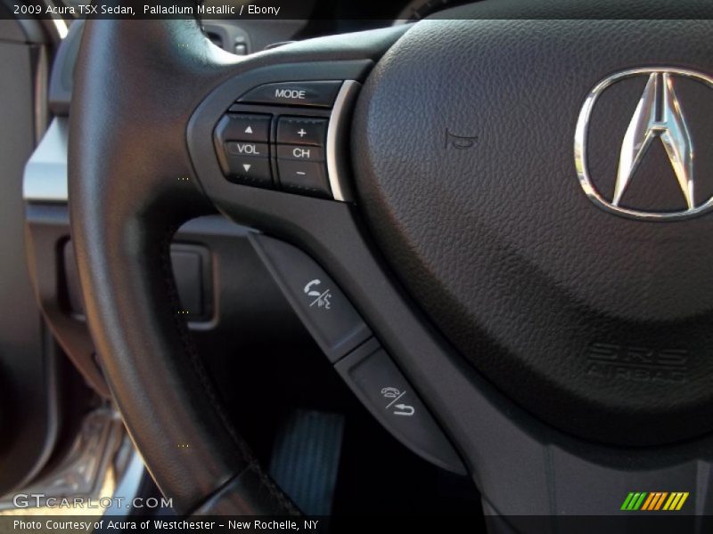 Palladium Metallic / Ebony 2009 Acura TSX Sedan