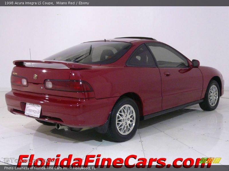 Milano Red / Ebony 1998 Acura Integra LS Coupe