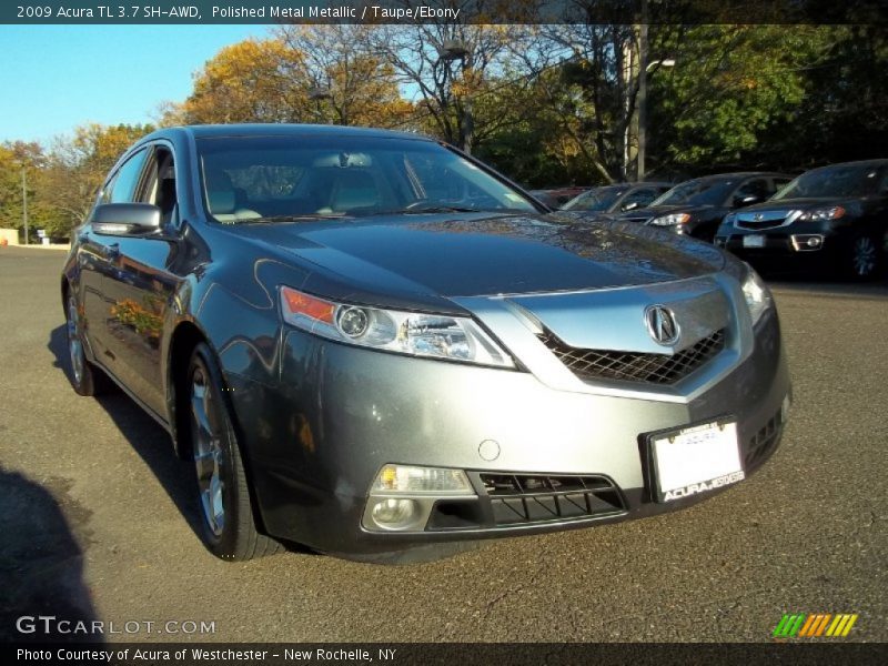 Polished Metal Metallic / Taupe/Ebony 2009 Acura TL 3.7 SH-AWD