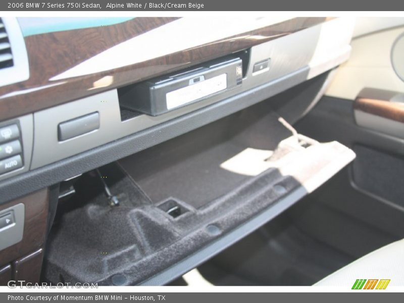 Alpine White / Black/Cream Beige 2006 BMW 7 Series 750i Sedan