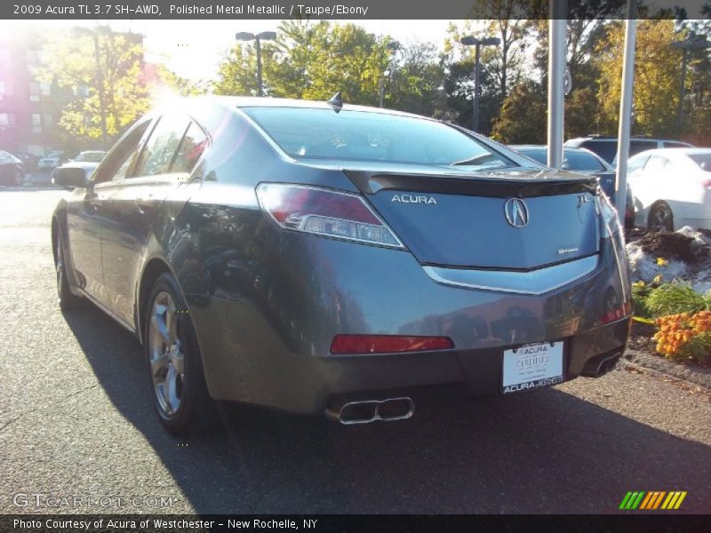 Polished Metal Metallic / Taupe/Ebony 2009 Acura TL 3.7 SH-AWD