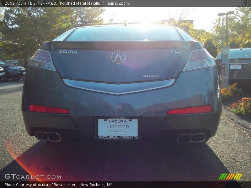 Polished Metal Metallic / Taupe/Ebony 2009 Acura TL 3.7 SH-AWD