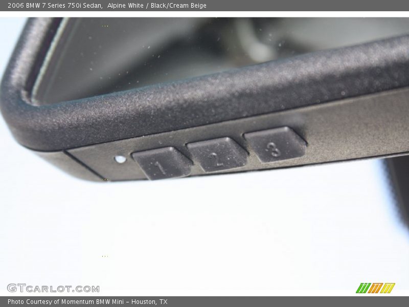 Alpine White / Black/Cream Beige 2006 BMW 7 Series 750i Sedan