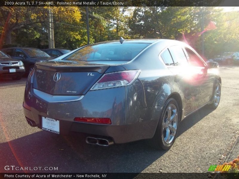 Polished Metal Metallic / Taupe/Ebony 2009 Acura TL 3.7 SH-AWD