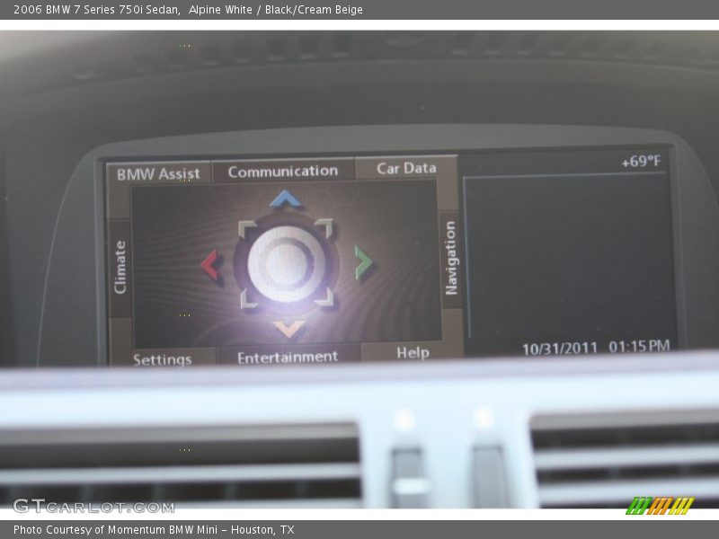 Alpine White / Black/Cream Beige 2006 BMW 7 Series 750i Sedan