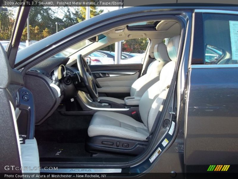 Polished Metal Metallic / Taupe/Ebony 2009 Acura TL 3.7 SH-AWD