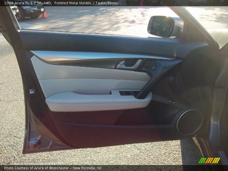 Polished Metal Metallic / Taupe/Ebony 2009 Acura TL 3.7 SH-AWD