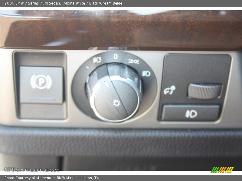 Alpine White / Black/Cream Beige 2006 BMW 7 Series 750i Sedan