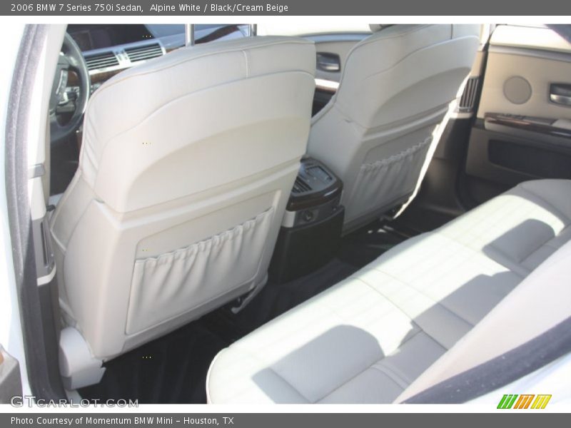 Alpine White / Black/Cream Beige 2006 BMW 7 Series 750i Sedan