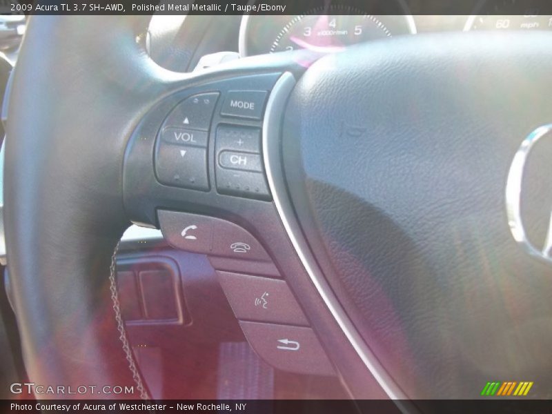 Polished Metal Metallic / Taupe/Ebony 2009 Acura TL 3.7 SH-AWD