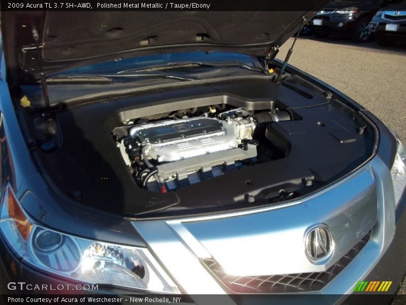 Polished Metal Metallic / Taupe/Ebony 2009 Acura TL 3.7 SH-AWD