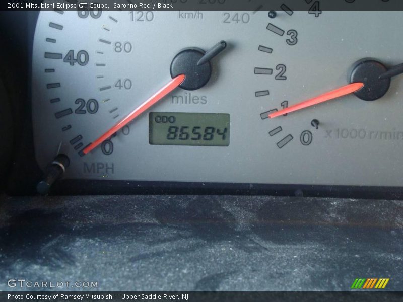 Saronno Red / Black 2001 Mitsubishi Eclipse GT Coupe