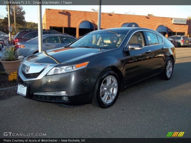 Grigio Gray Metallic / Taupe 2009 Acura TL 3.5