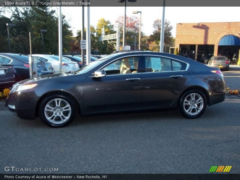 Grigio Gray Metallic / Taupe 2009 Acura TL 3.5