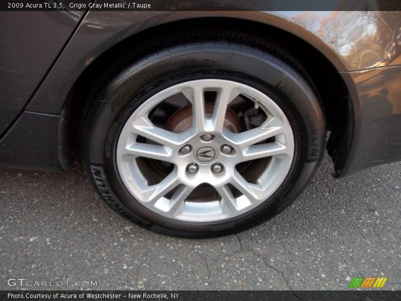 Grigio Gray Metallic / Taupe 2009 Acura TL 3.5