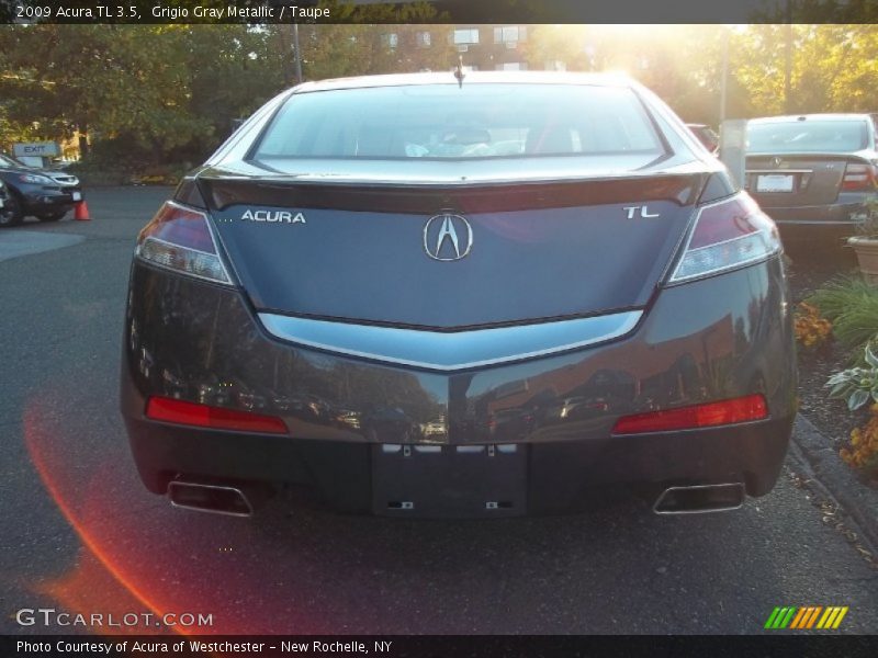 Grigio Gray Metallic / Taupe 2009 Acura TL 3.5
