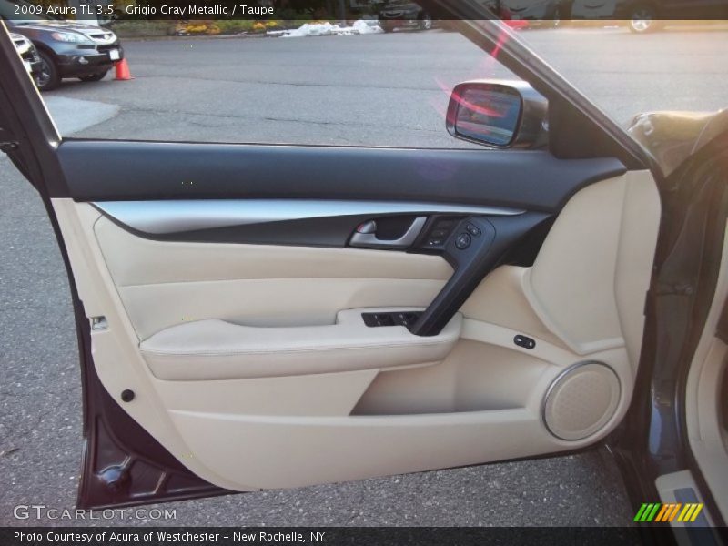 Grigio Gray Metallic / Taupe 2009 Acura TL 3.5