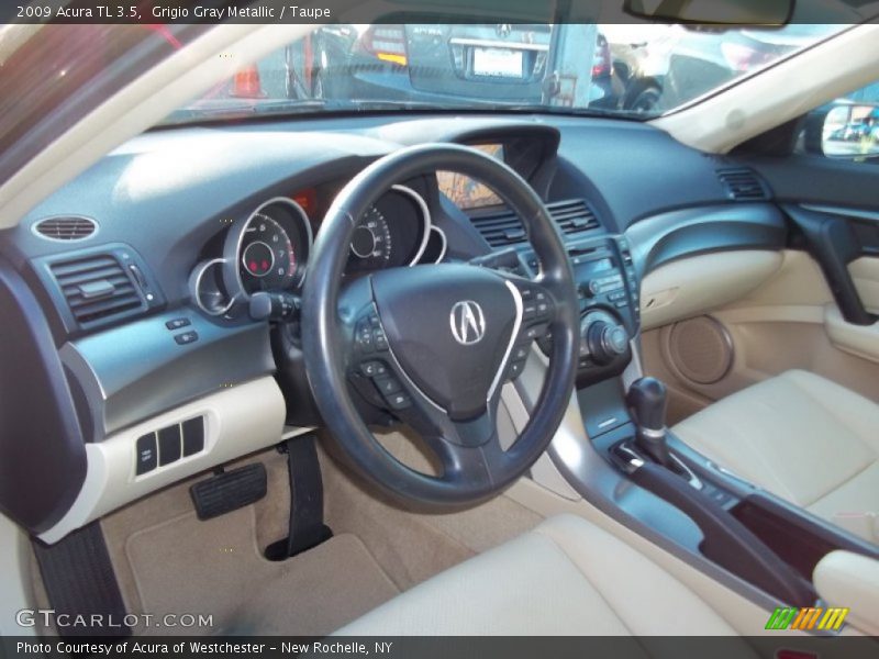Grigio Gray Metallic / Taupe 2009 Acura TL 3.5