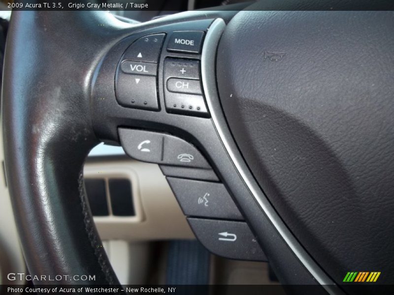Grigio Gray Metallic / Taupe 2009 Acura TL 3.5