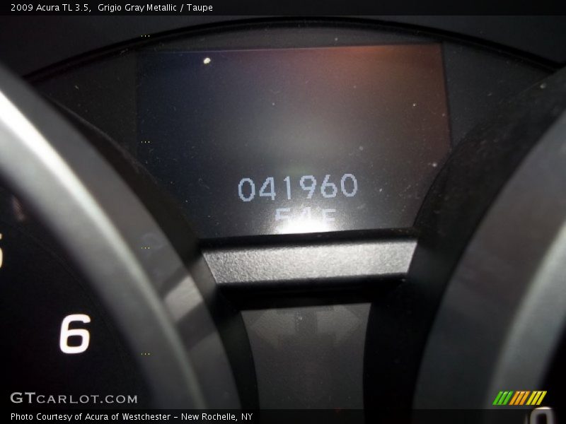 Grigio Gray Metallic / Taupe 2009 Acura TL 3.5