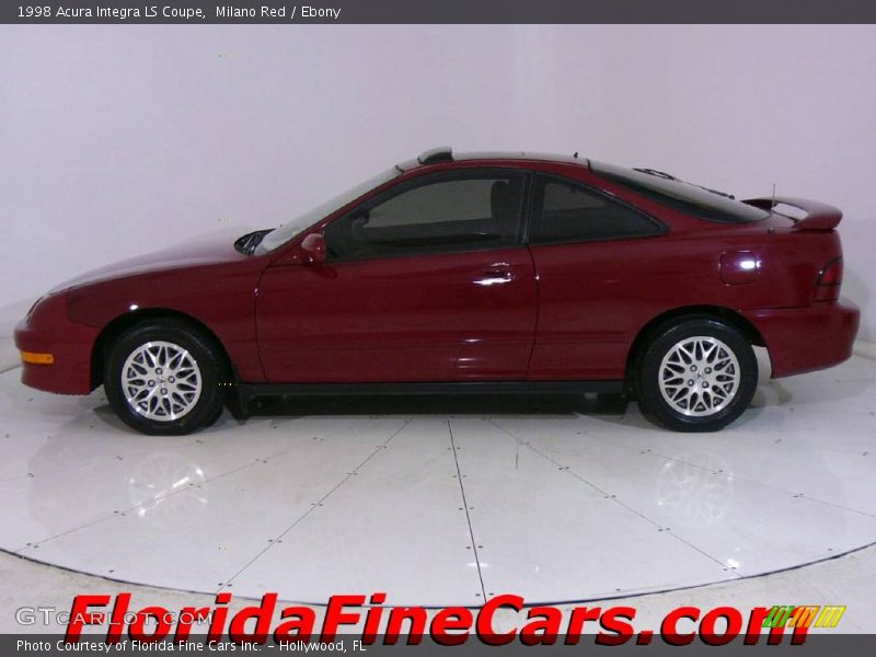Milano Red / Ebony 1998 Acura Integra LS Coupe